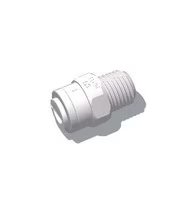 1/2" x 1/2" 90 Push Lock to MIPT Elbow Tube Adapter