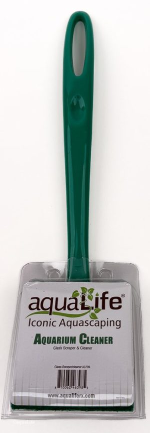 aquaLife Glass Algae Scraper & Cleaner 12" Handle