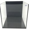 Pure Iconic Black Pearl 7.13 Gallon (LI) Ultra Clear Aquarium 11.8x11.8x11.8" - Black back & Black silicone