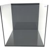 Brilliant Iconic Black Pearl 25 Gallon (LI) Ultra Clear Aquarium 18" x 18" x 18" - Black back & Black silicone