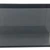 Serene Baby Iconic Black Pearl 1.5 Gallon (LI) Ultra Clear Aquarium 11.8" x 4.3" x 6.7" 30x11x17cm - Black back & Silicone wi
