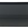 Serene Mini Iconic Black Pearl 4 Gallon (LI) Ultra Clear Aquarium 17.7" x 6.3" x 8.3" - Black back & Black silicone 45x16x21