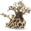 Bonsai Wood with Rock - Approx. 8" x 7" x 4.5"