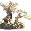 Bonsai Wood with Rock - Approx. 13" x 6" x 10"