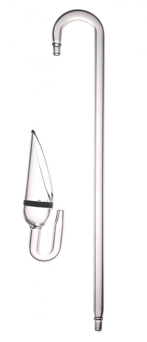 CO2 Glass Diffuser with Glass Hanger - Angled - Pro Series
