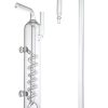 CO2 Glass Bubble Counter with Glass Hanger - Spiral - Pro Series