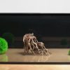 River 45 Degree 46 Gal. (LI) Ultra Clear Aquarium 48.4" x 18.6" x 11.8" - Black background, Black silicone, Rims, & Mat