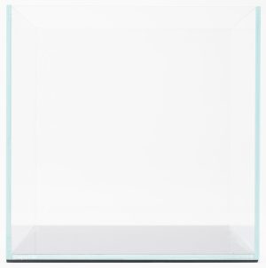 Gem 45 Degree 4 Gal. (LI) Ultra Clear Rimless Aquarium 9.84x9.84x9.84" with Mat 250*250*250 5mm